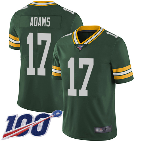 Green Bay Packers Limited Green Men #17 Adams Davante Home Jersey Nike NFL 100th Season Vapor Untouchable